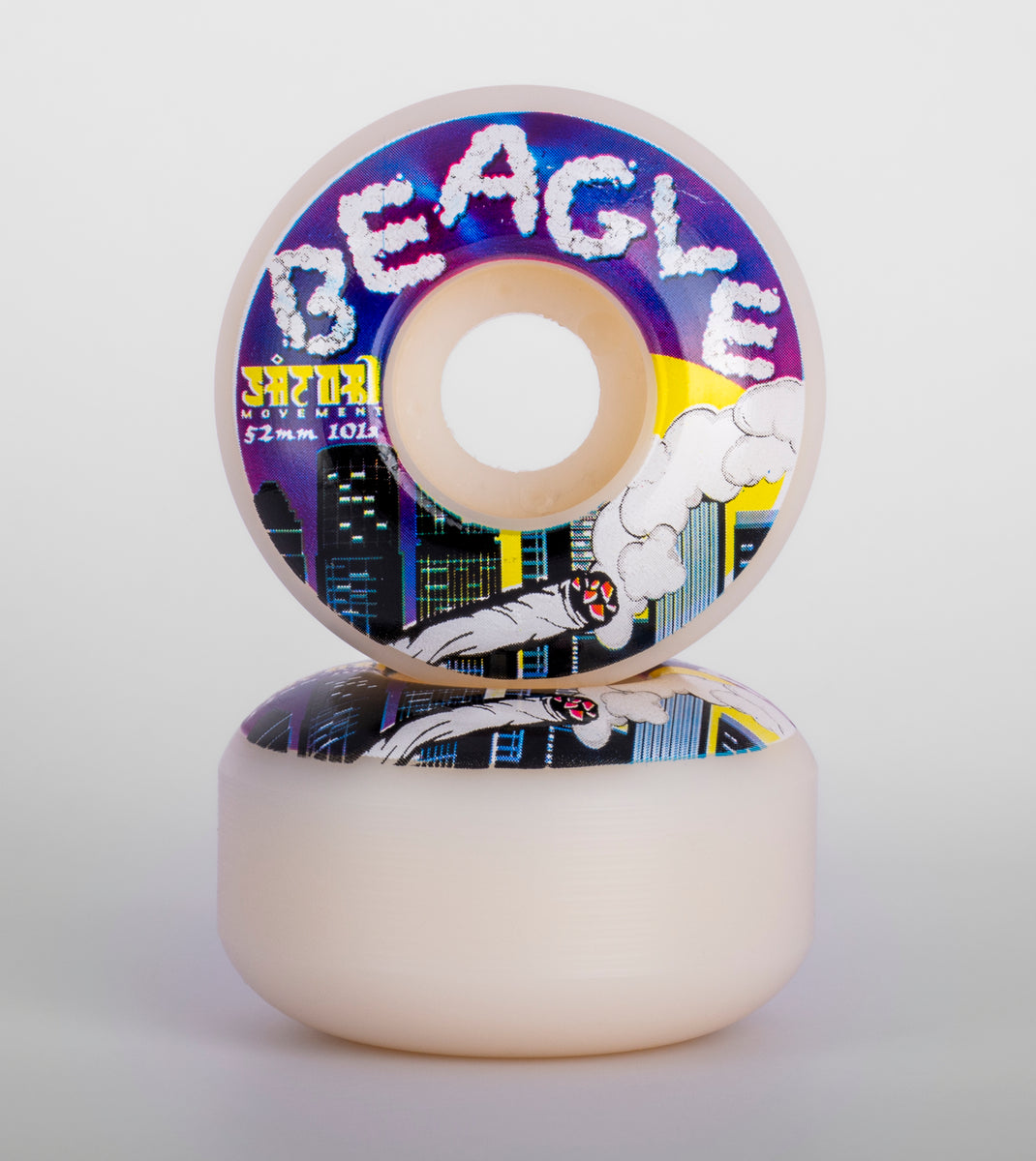 52mm Beagle Smoke City Skate Wheels (101a Classic) – Satori Movement