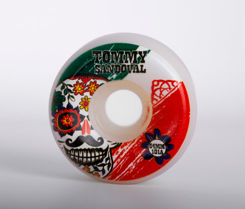 54mm Tommy Sandoval Day of the Dead Pro Skate Wheels (101a Conical)