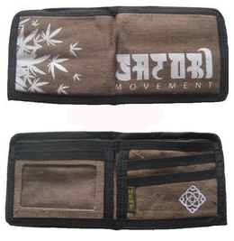 Hemp Leaves Bifold Hemp Wallet