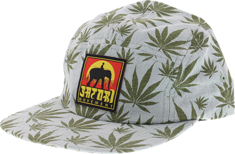 Emerald Flora Camper Hemp Snapback Hat