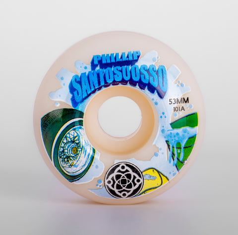 53mm Philly Santosuosso Car Wash Skate Wheels (101a Classic)