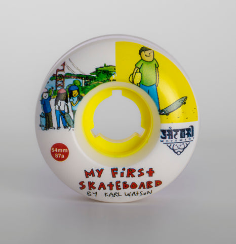 54mm Karl Watson My First Skateboard The Book Cruiser Skate Wheels (87a)