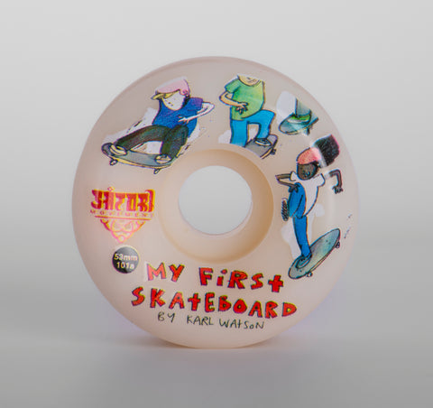 53mm Karl Watson's My First Skateboard The Book Skate Wheels (101a Conical)