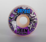 53mm Neen Williams Mushroom Pro Skate Wheels (101a Conical)