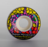 52.5mm Gunes Ozodgan Stained Glass Pro Skate Wheels (101a Conical)