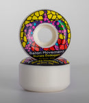 52.5mm Gunes Ozodgan Stained Glass Pro Skate Wheels (101a Conical)