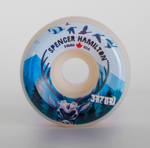 54mm Spencer Hamilton Canada Skate Wheels (101a Conical)