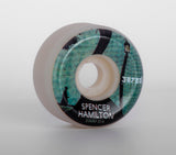 53mm Morgan Campbell Guest Artist Series - Spencer Hamilton Skate Wheels (101a Conical)