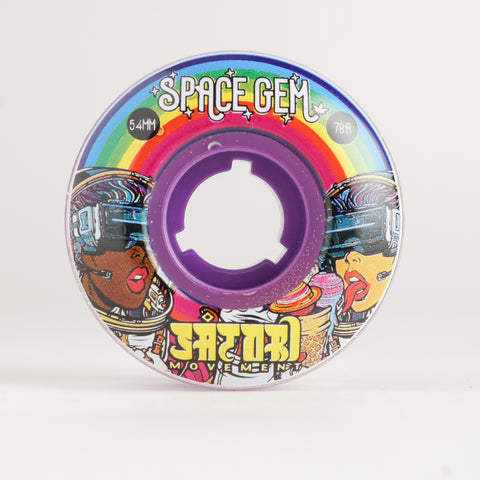 54mm Space Gem Astronaut Cruiser Skate Wheels (78a)