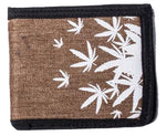 Hemp Leaves Bifold Hemp Wallet