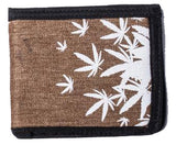 Hemp Leaves Bifold Hemp Wallet